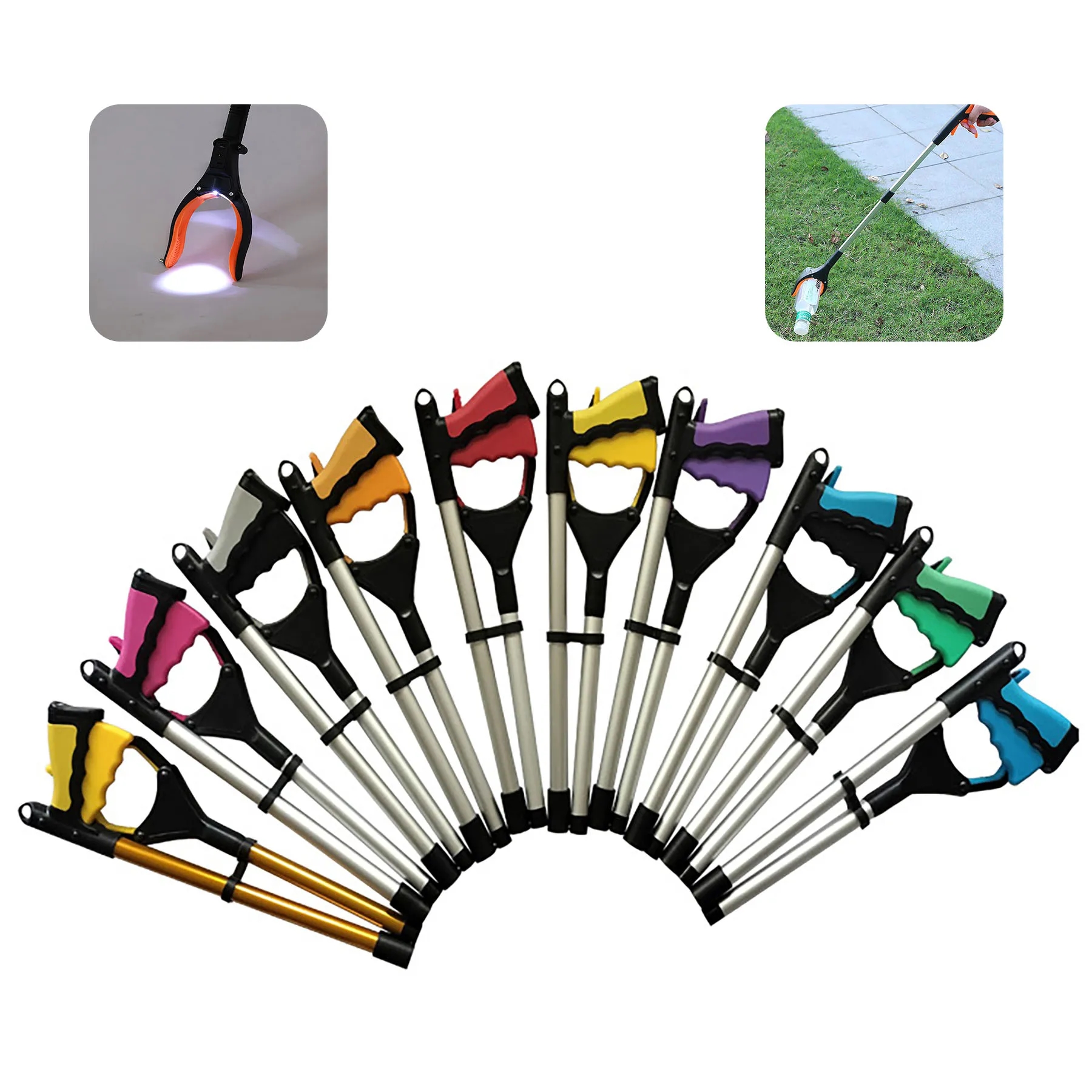 Folding Trash Grabber With Light 2