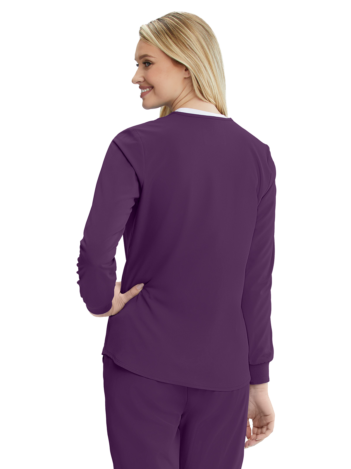 Skechers - Women's Two-Pocket Snap-Front Stability Warm-Up Scrub Jacket 44