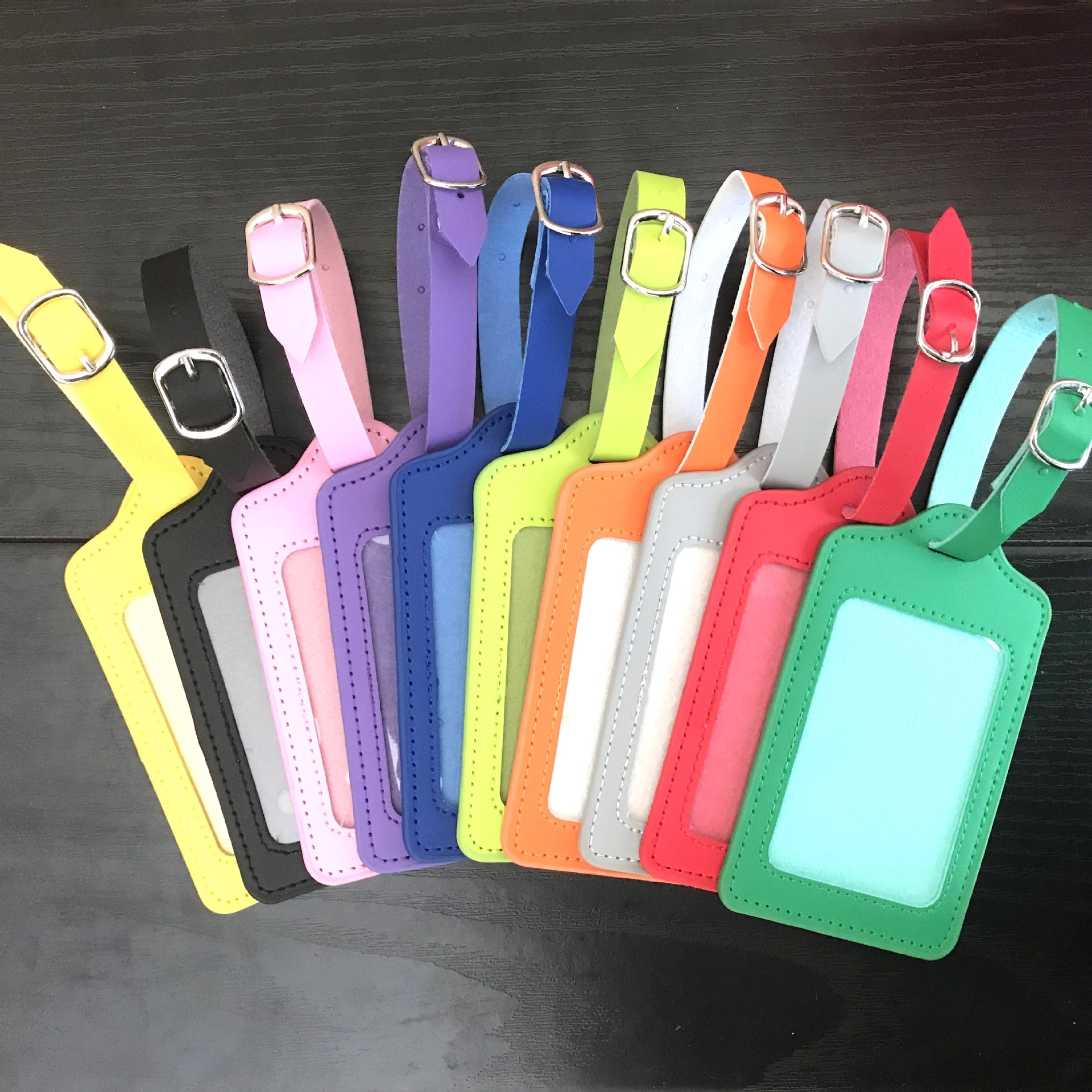 PU Leather Luggage Tags 2