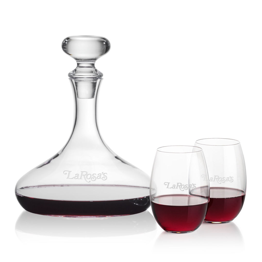 Stratford Decanter & Carlita Stemless Wine 10