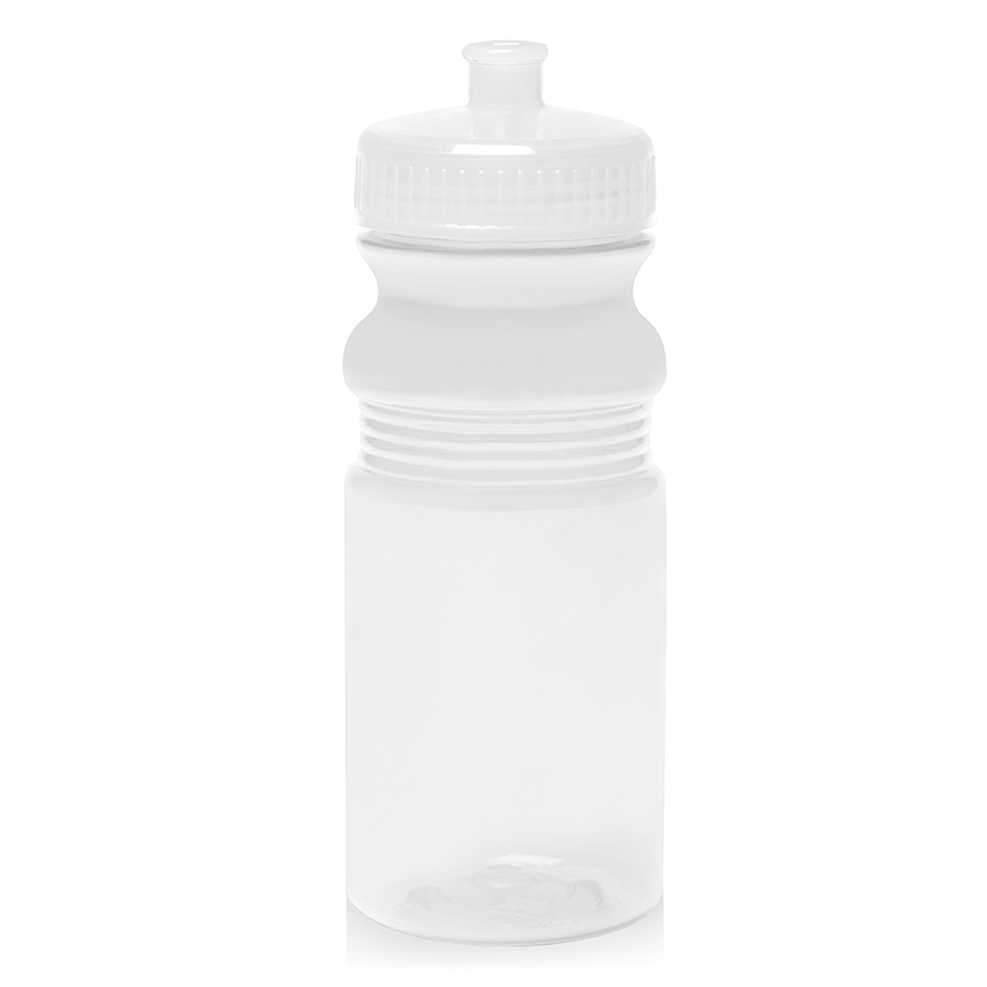 Plastic Bike Water Bottle - Push Cap, 20 oz. 4