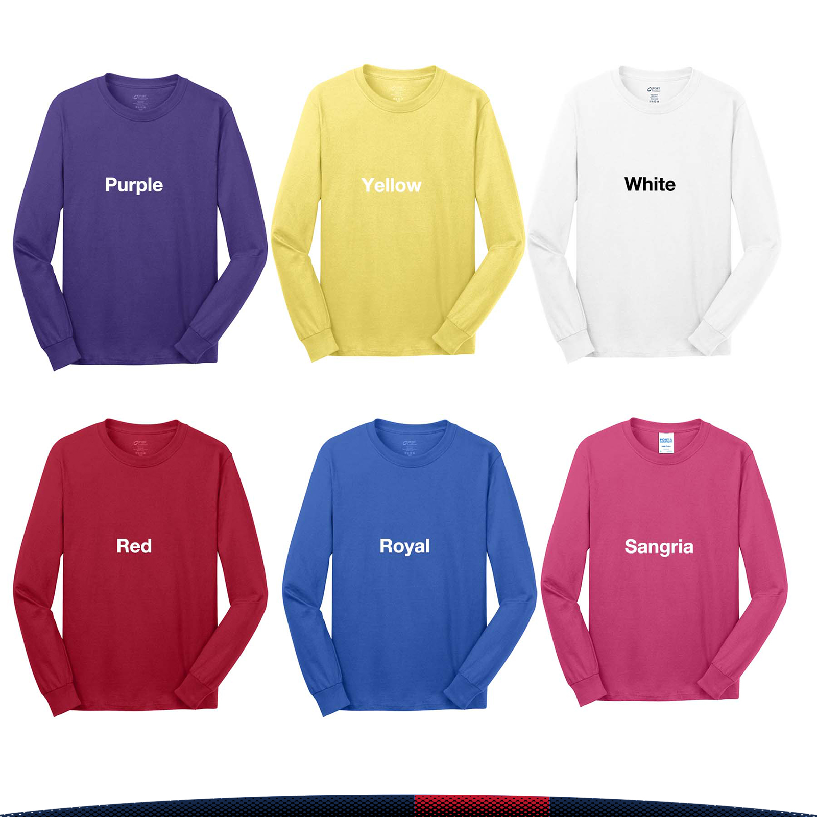 Port & Company® Men's Long Sleeve Cotton T-Shirts 4