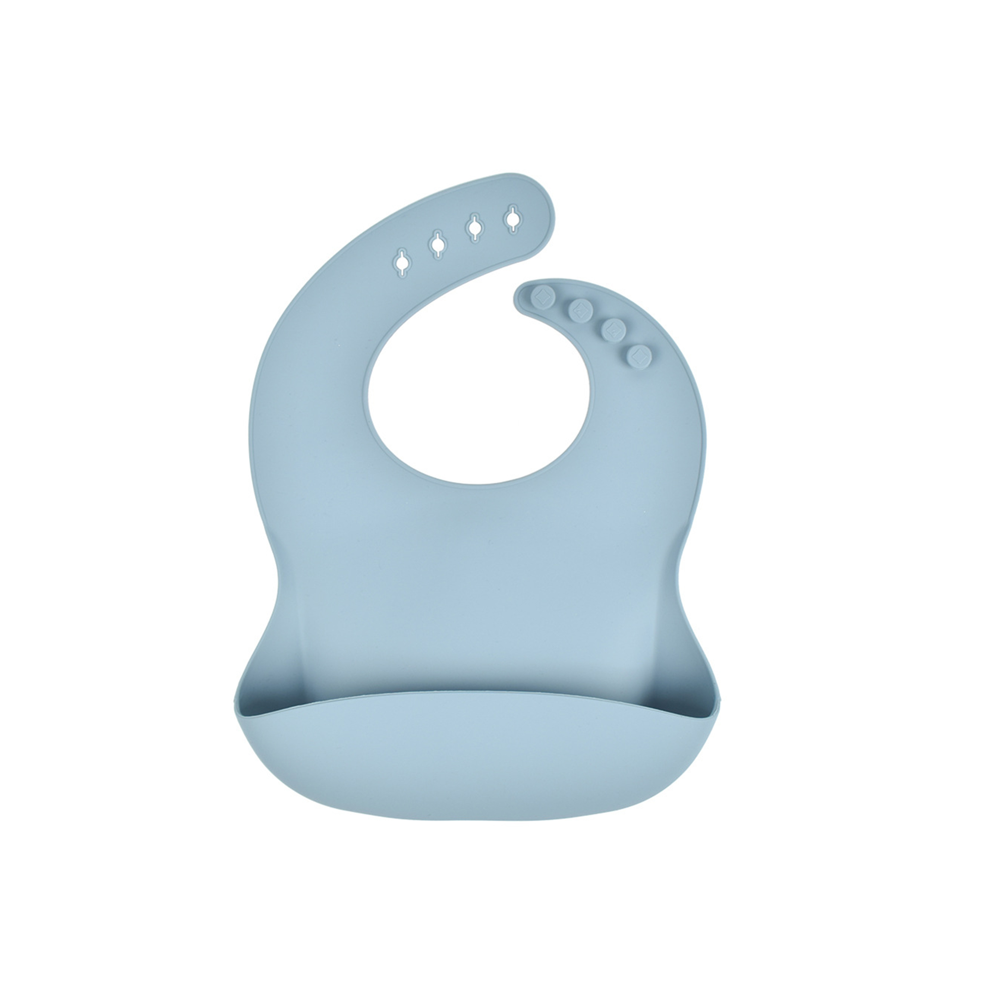 Soft Food Grade Silicone Baby Bib Adjustable 3