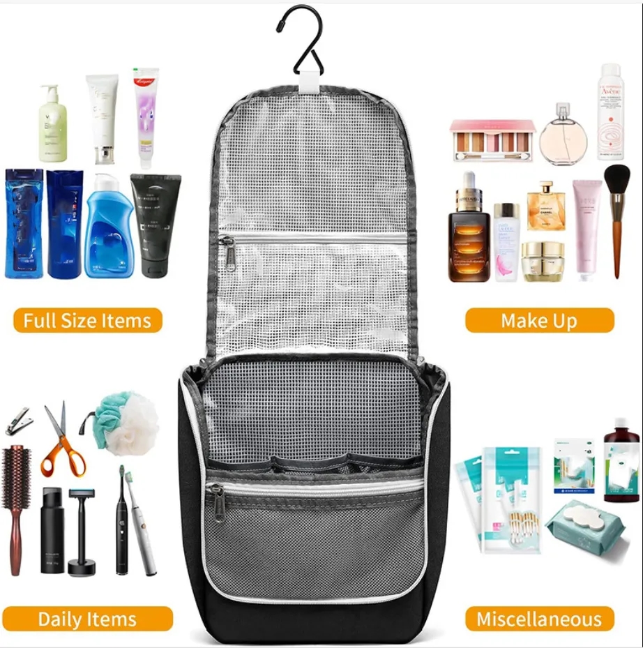 Portable Waterproof & Dry Compartment Cosmetic Bag 8