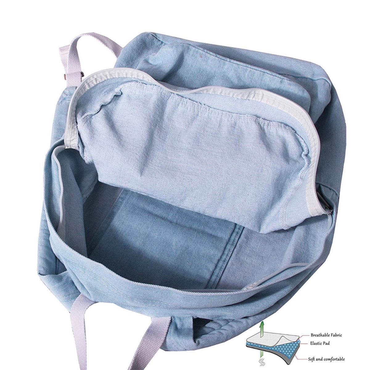 Mini Denim Backpack 5