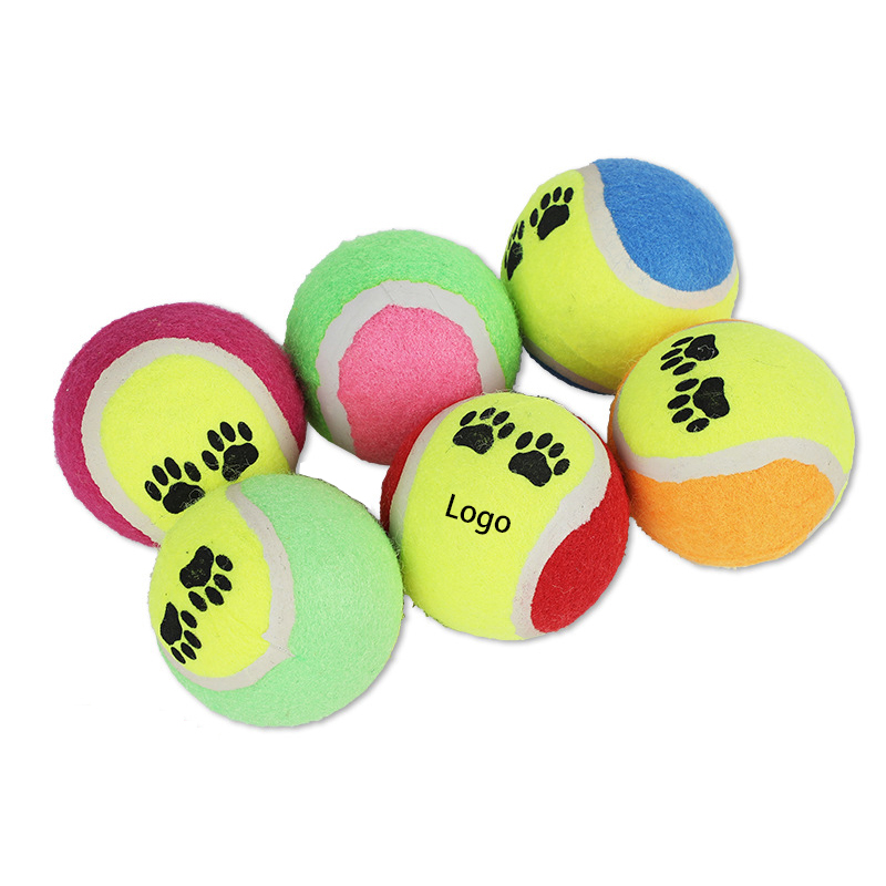 Creative Paw Print Pet Toy Tennis Ball 5