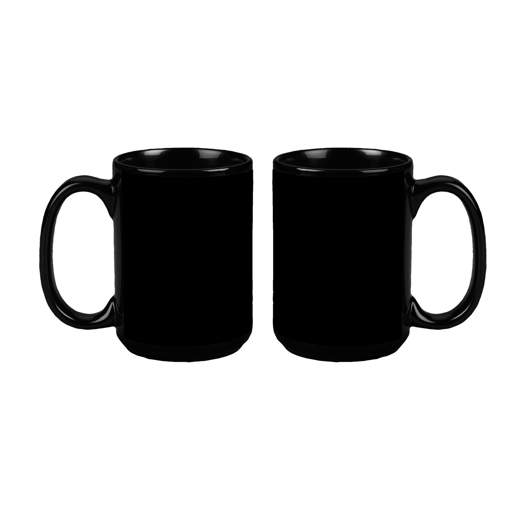 15 Oz. Solid Black Mighty Mug 2