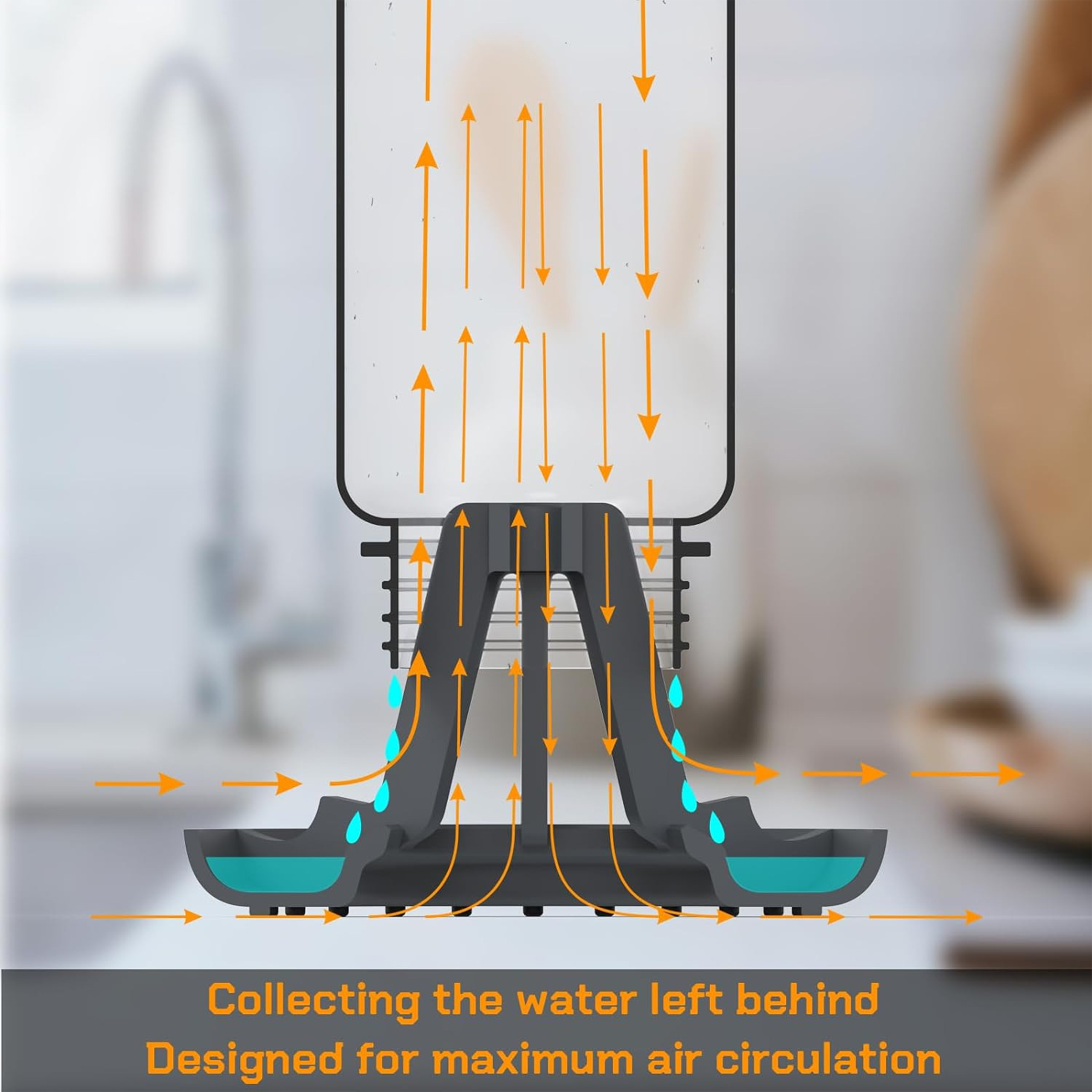 Abs Drying And Draining Rack For Water Cup 8