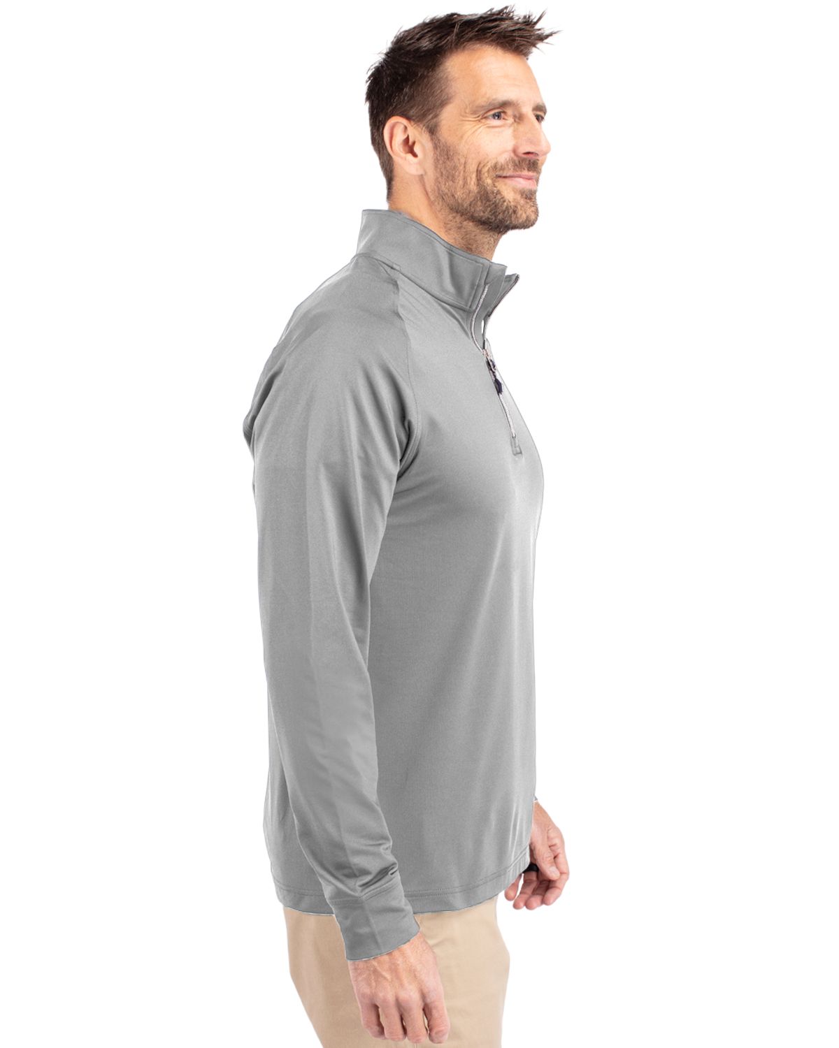 Cutter & Buck Adapt Recycled Soft Knit Stretch  Mens Quarter Zip Pullover 32