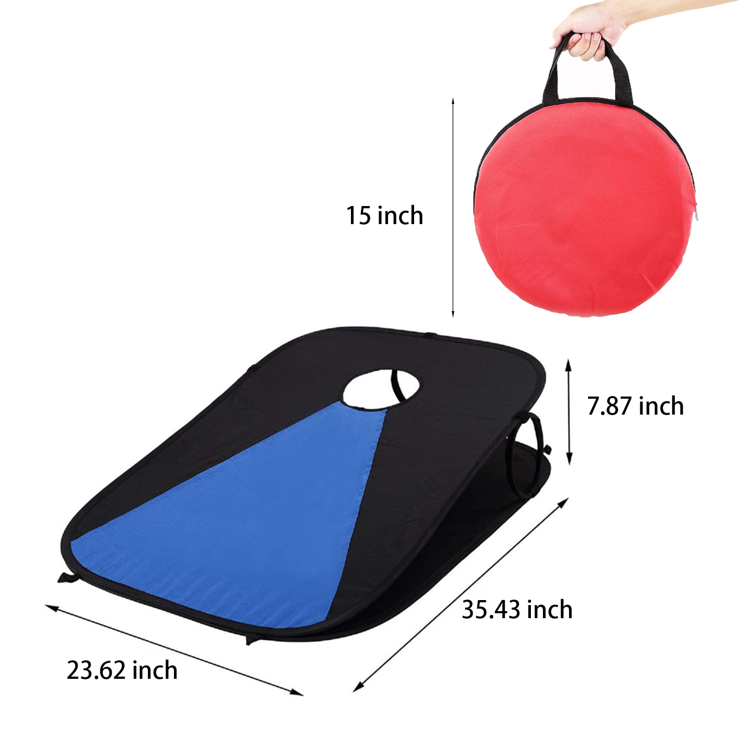 Portable Cornhole Set with 8 Bags & Case 1