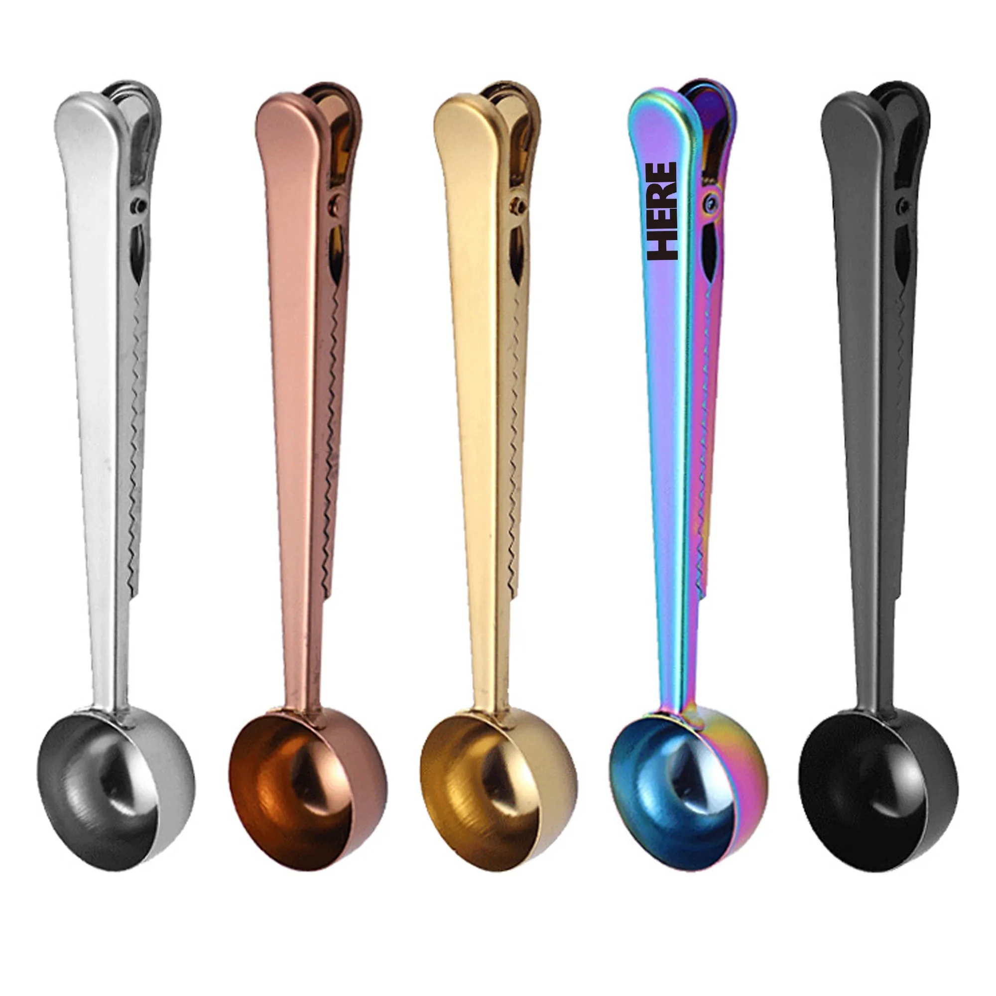 Stainless Steel Coffee Measuring Spoon With Sealing Clip 6