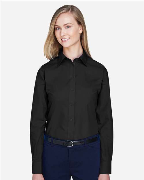 Women's Crown Collection® Broadcloth Woven Dress Shirt - D620W 21