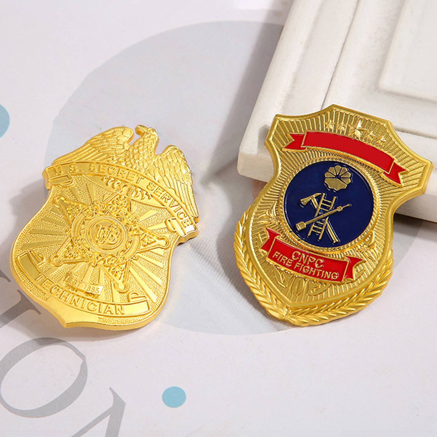 Custom Zinc Alloy Shield Badge 3