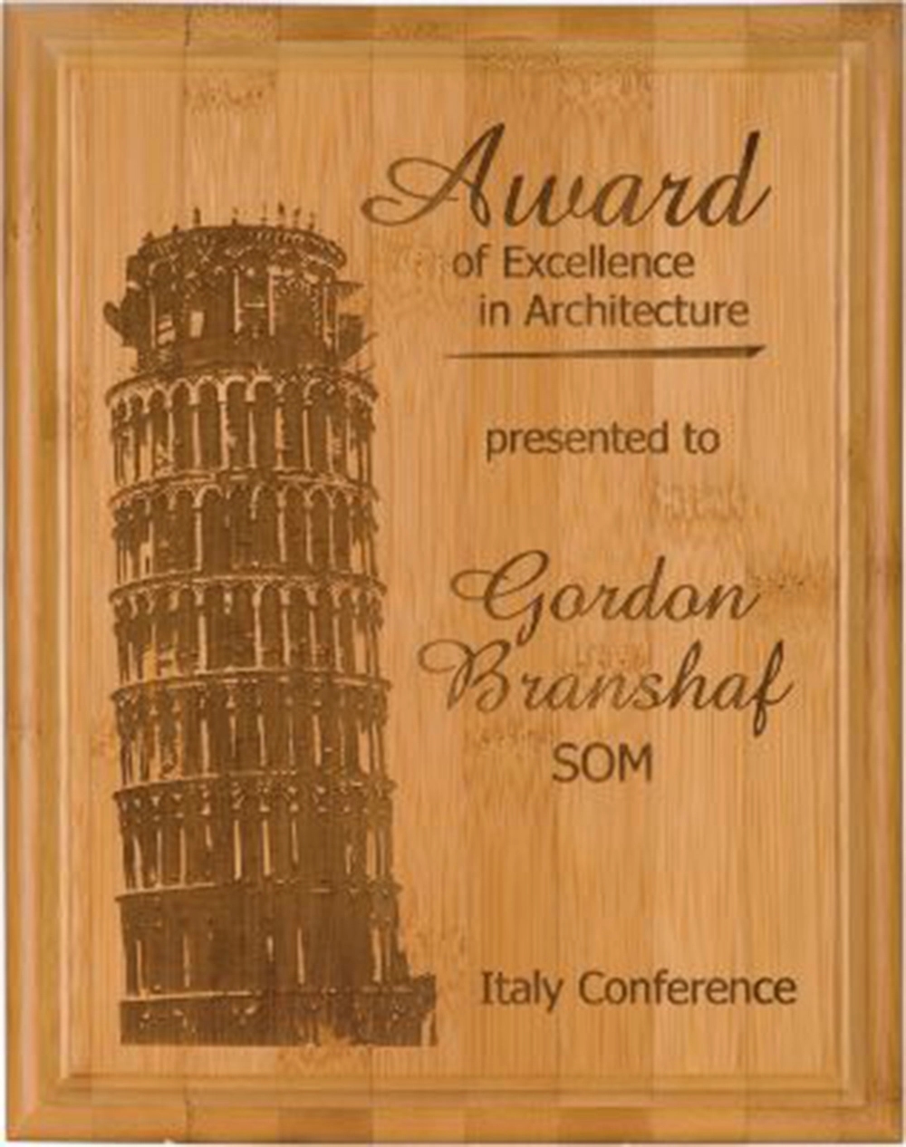 Bamboo Memorial Plaque (10.5" x 13") 4