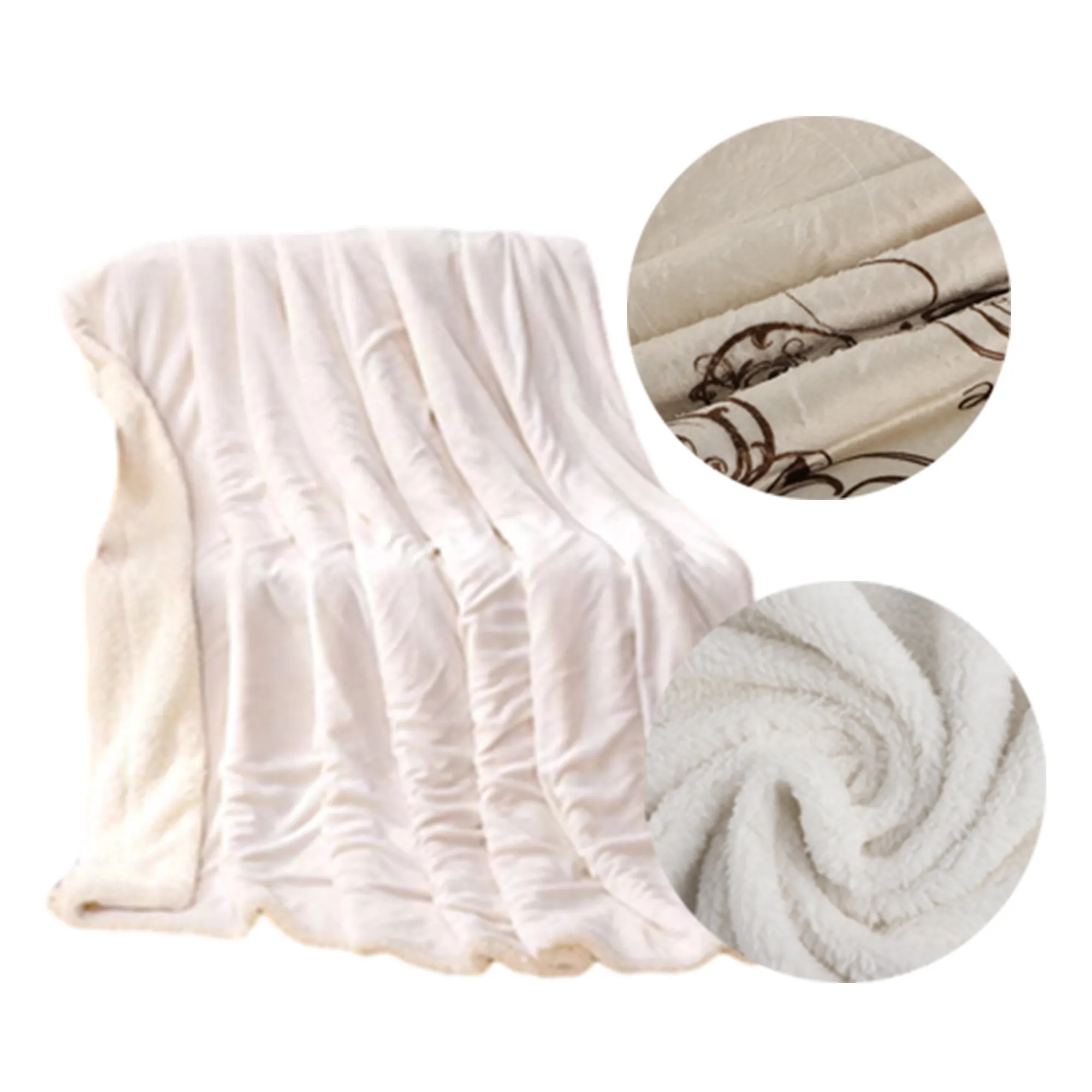 Woolen Blanket Fleece Durable Wide Use Heavyweight 2