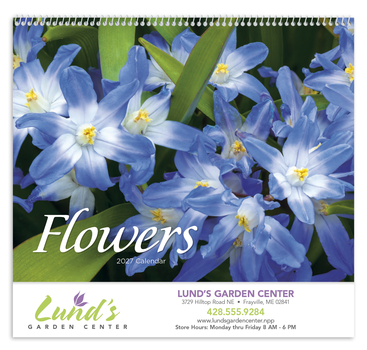 Good Value™ Flowers - Spiral Calendar 8