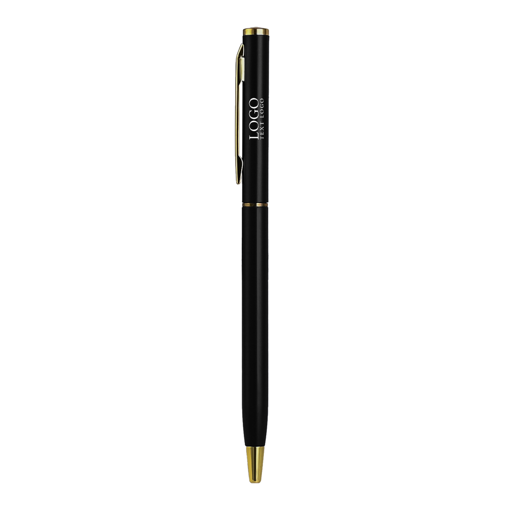 Plastic Ballpoint Click Pen with Metallic Accent 8