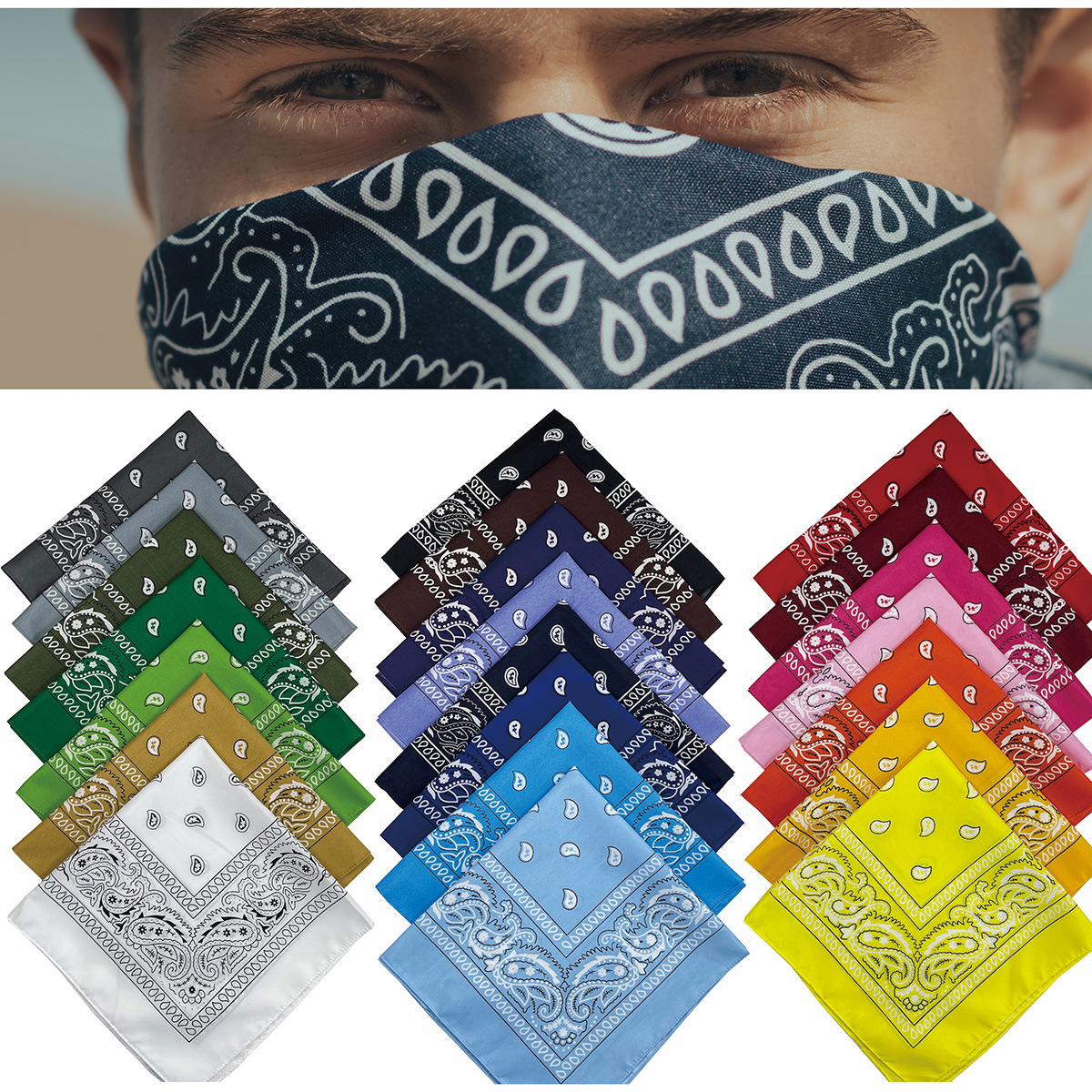 Polyester Square Bandannas 3