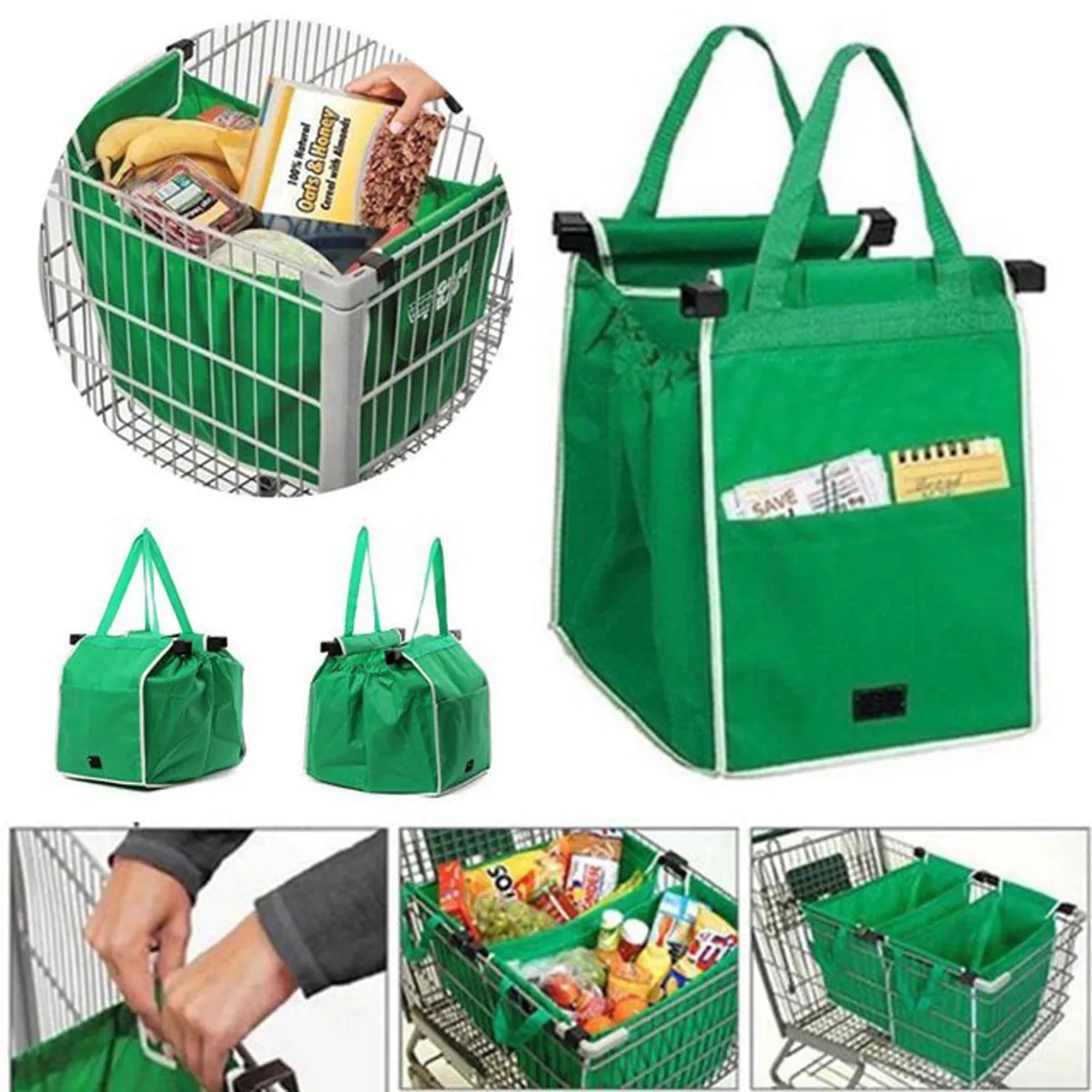 Foldable Reusable Recyclable Supermarket Shopping Bag 2