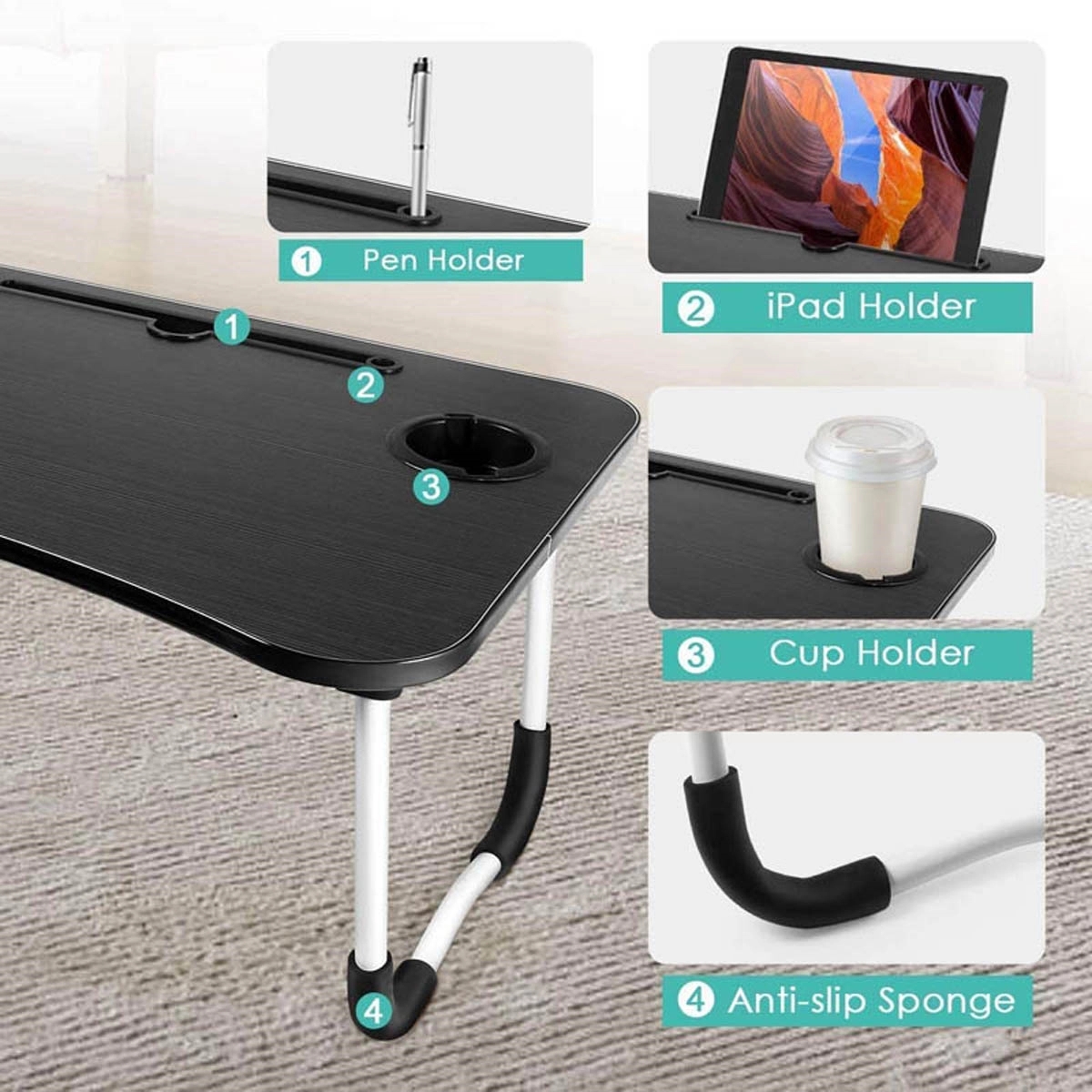 Foldable Laptop Desk For Bed 6