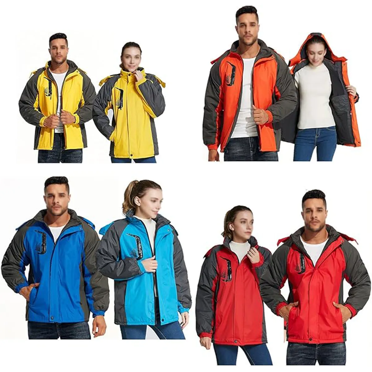 Windproof Multi Pockets Multifunctional Detachable  Jacket 5