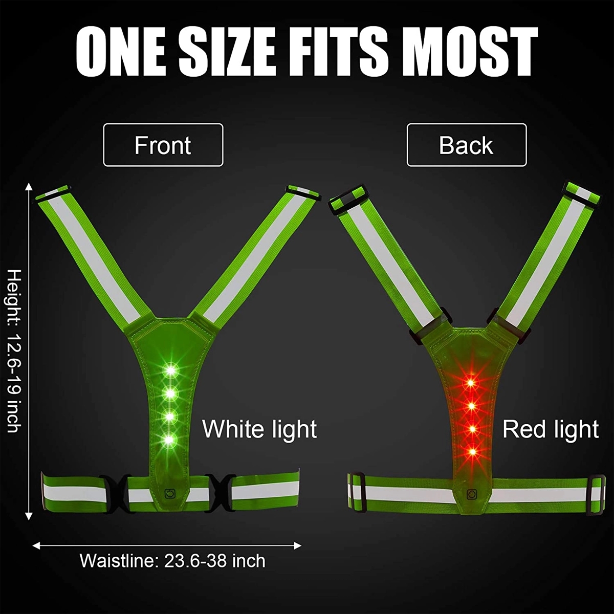 LED Reflective Running Vest 5