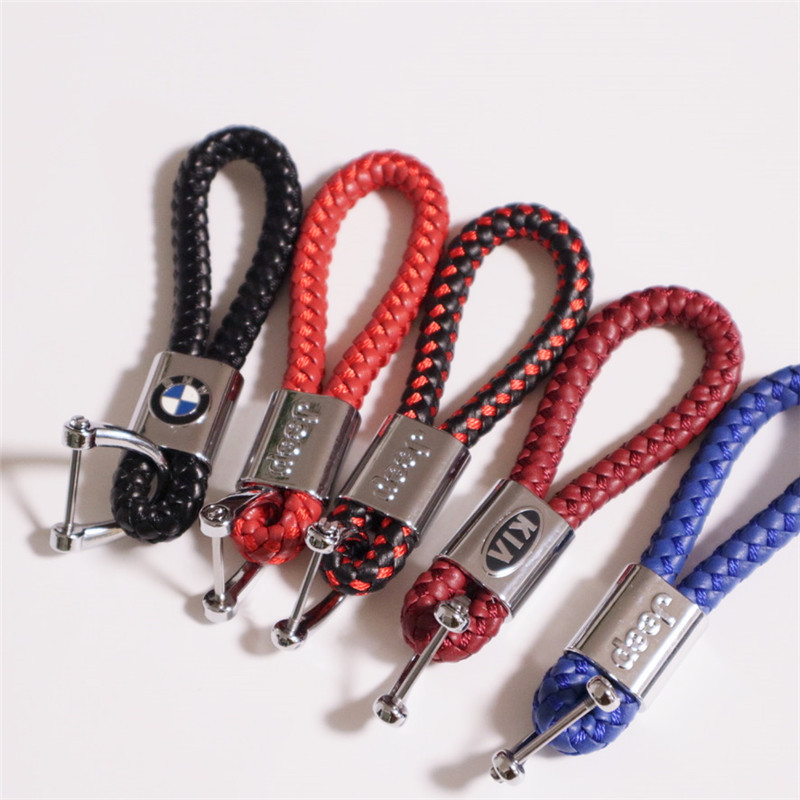 Braided Leatherette Auto Logo Key Chain 4