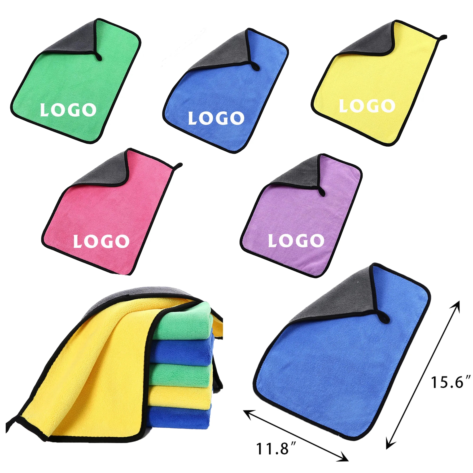MOQ 100 Multifunctional Coral Velvet Thickened Towel 1