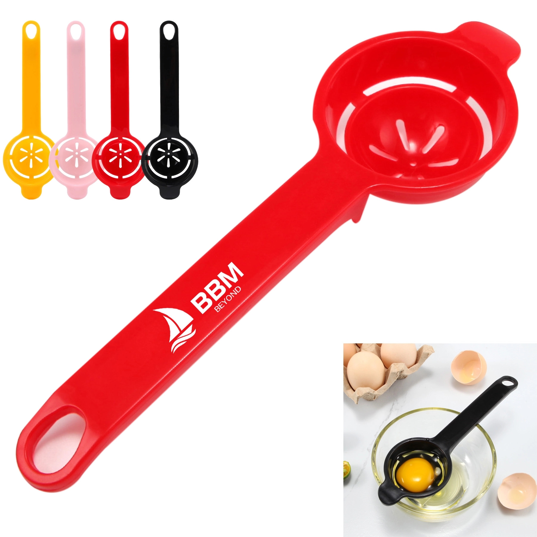 Extended Handle Plastic Egg White Separator 1
