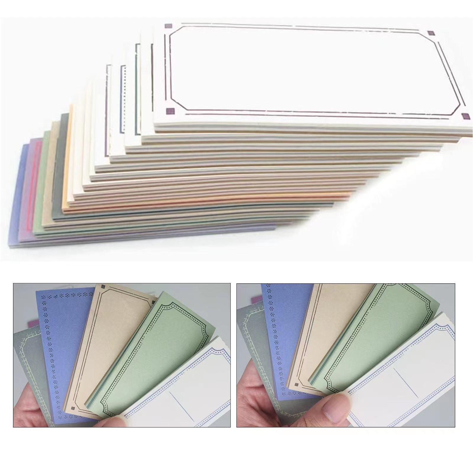 Retro Material Paper Note Series Frame Label Paper 2