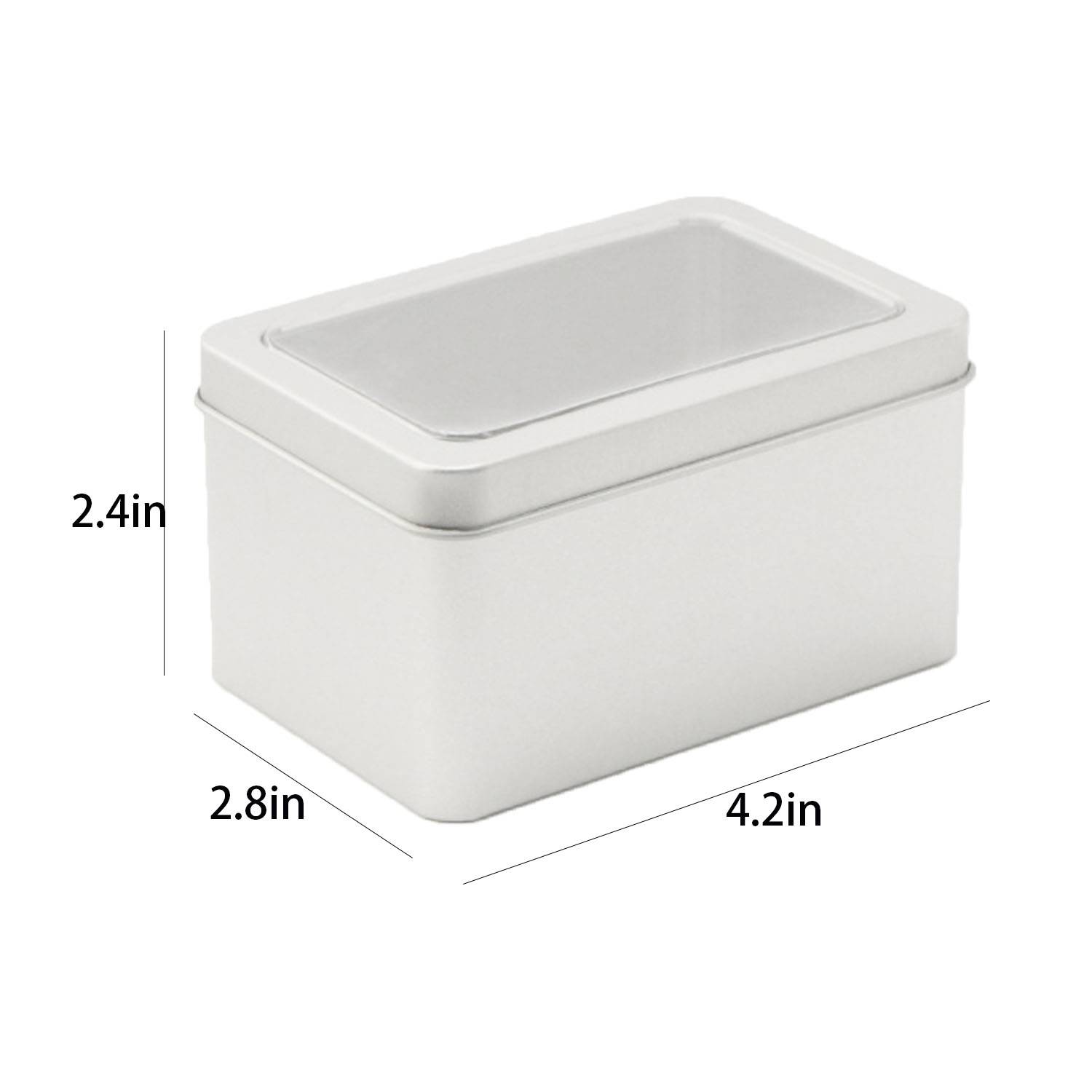Matte Tinplate Rectangular Portable Storage Box 6