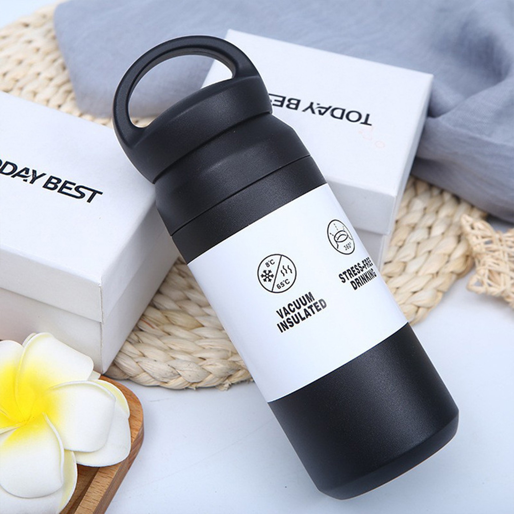 Stainless Steel Coffee Cup Portable Outdoor Insulated Cup 3