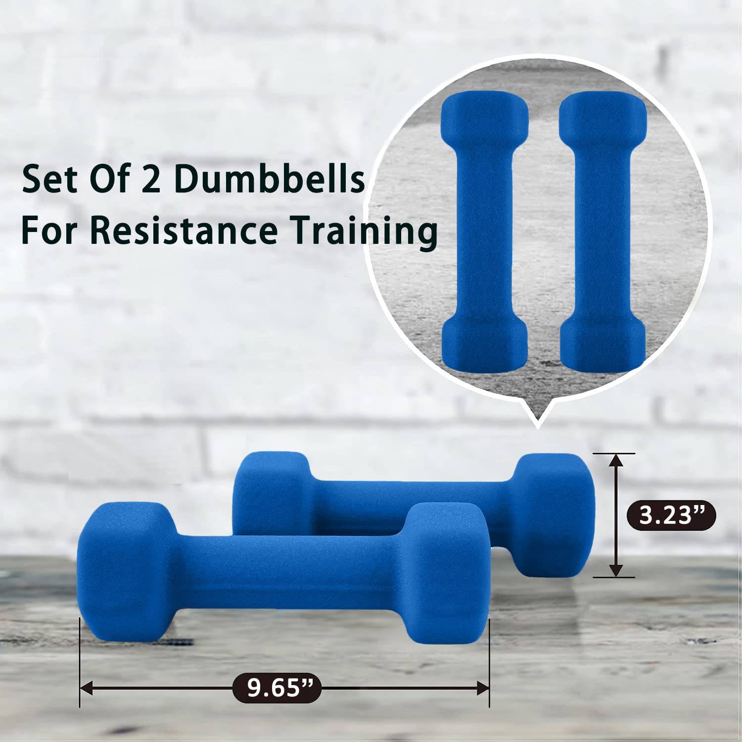 HexGrip-Dip-Coated Dumbbells for Yoga & Arm Sculpting 5
