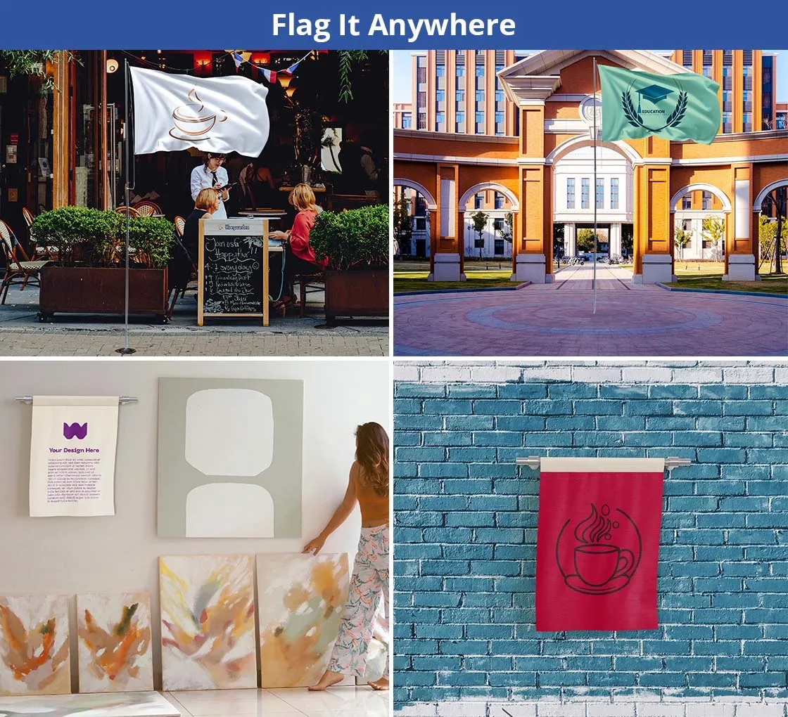 Rectangle Flags (1ft x 1ft/SQFT) 2