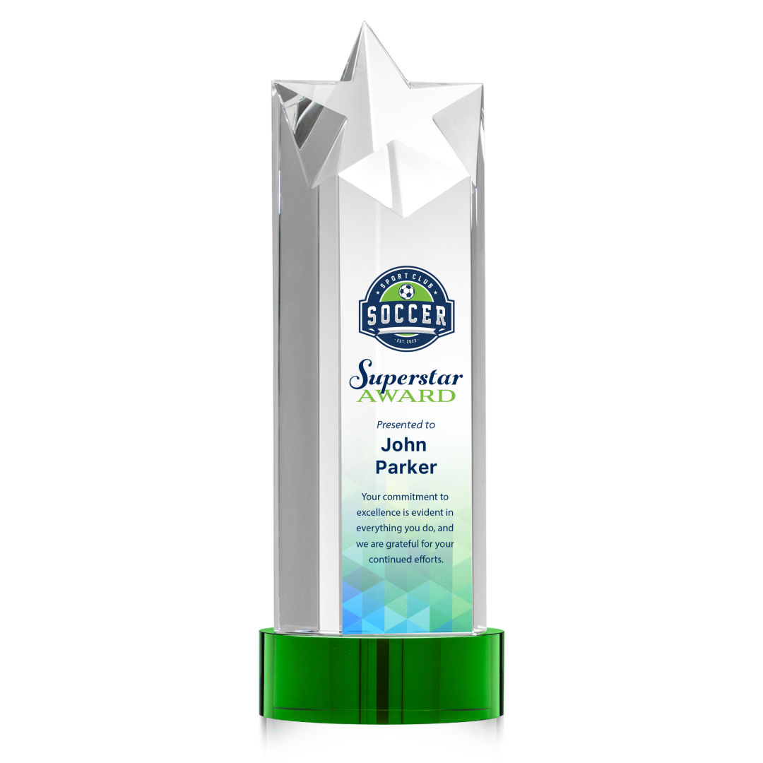 Berkeley VividPrint™ Award on Stanrich Base - Green 8