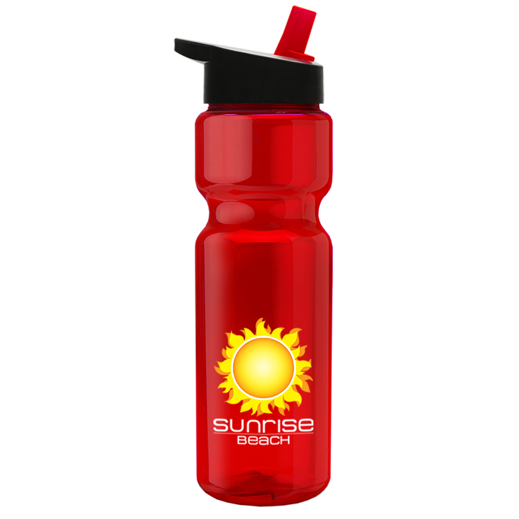 Champion - 28 oz. Transparent Bottle with Flip Straw and Digital Imprint 6