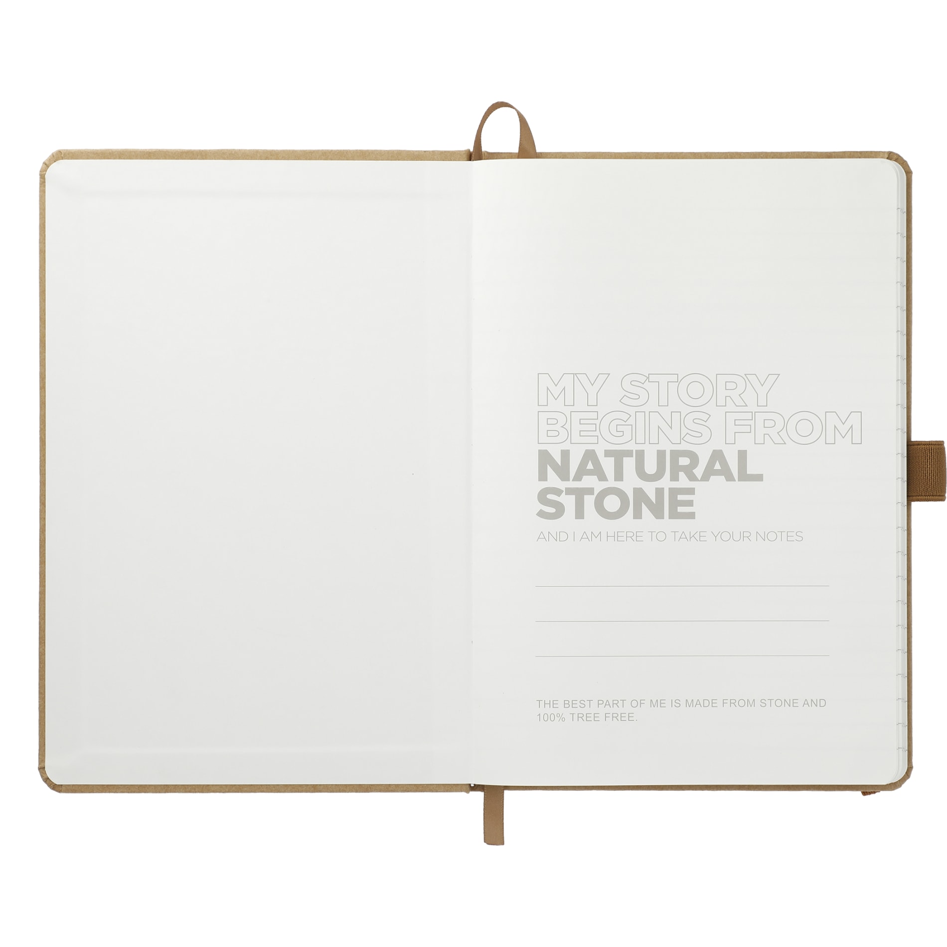 5.5" x 8.5" Washable Kraft Stone Bound Journal 15