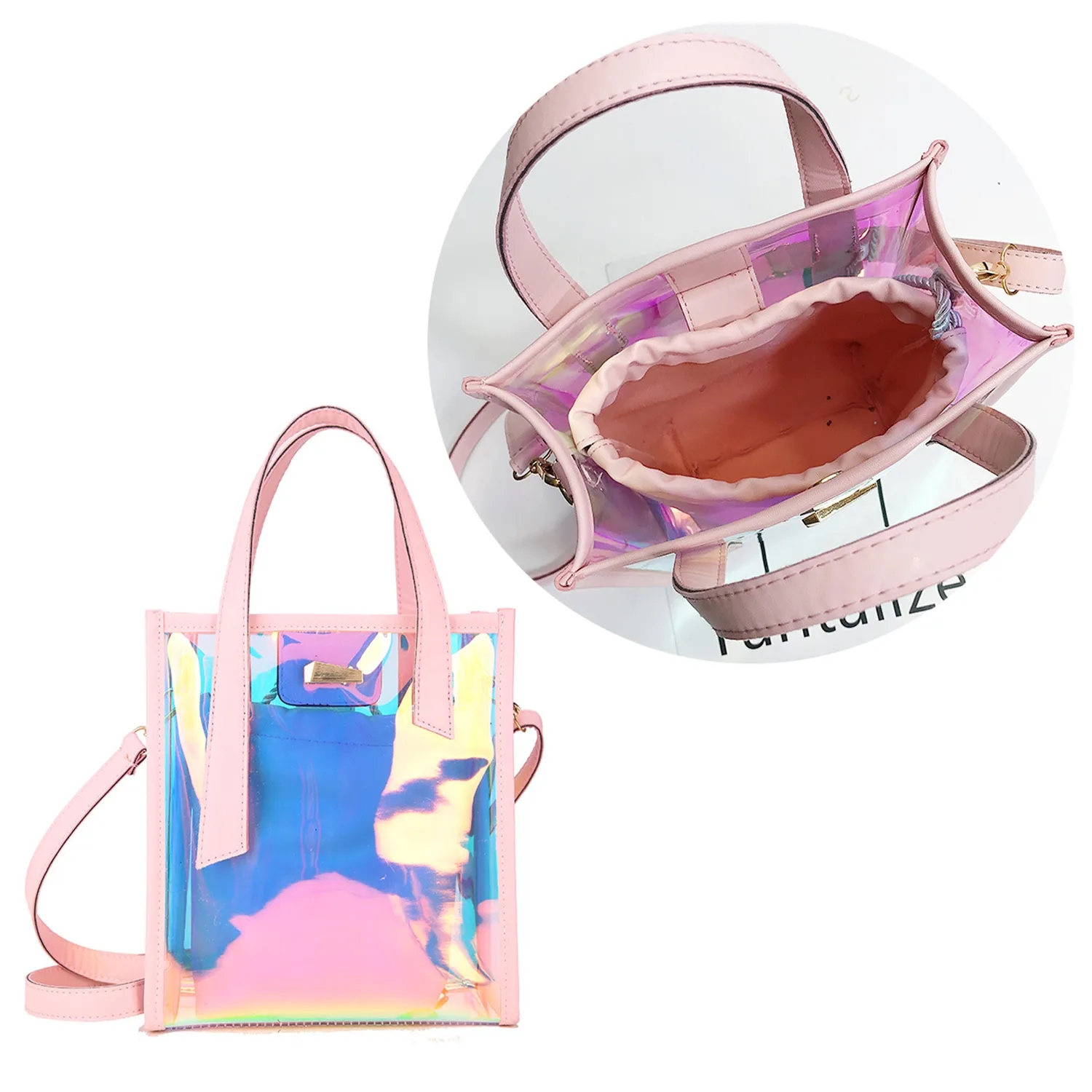 Holographic Rainbow Iridescent Handbag for Sports 2