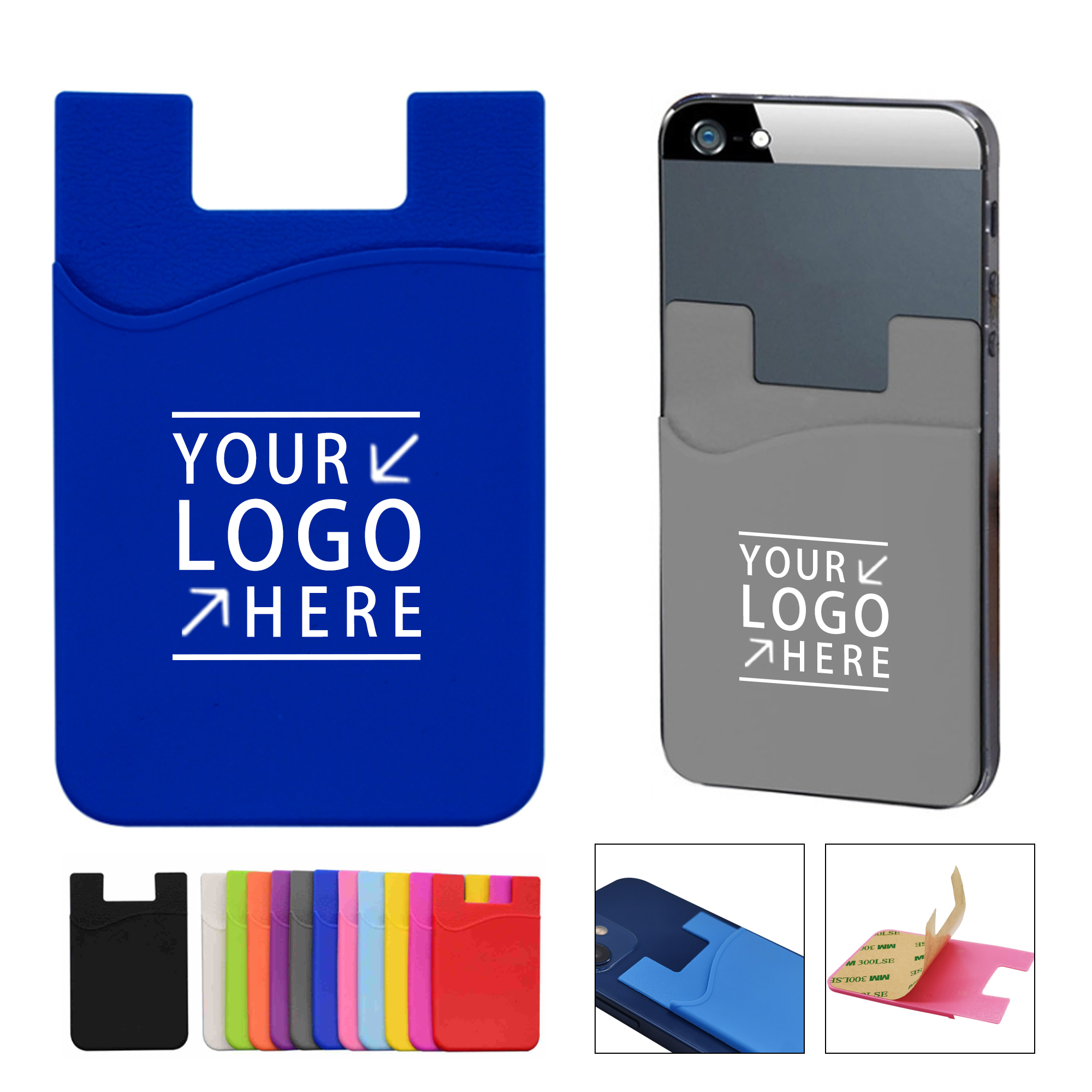 Soft Silicone Cell Phone Wallet 2