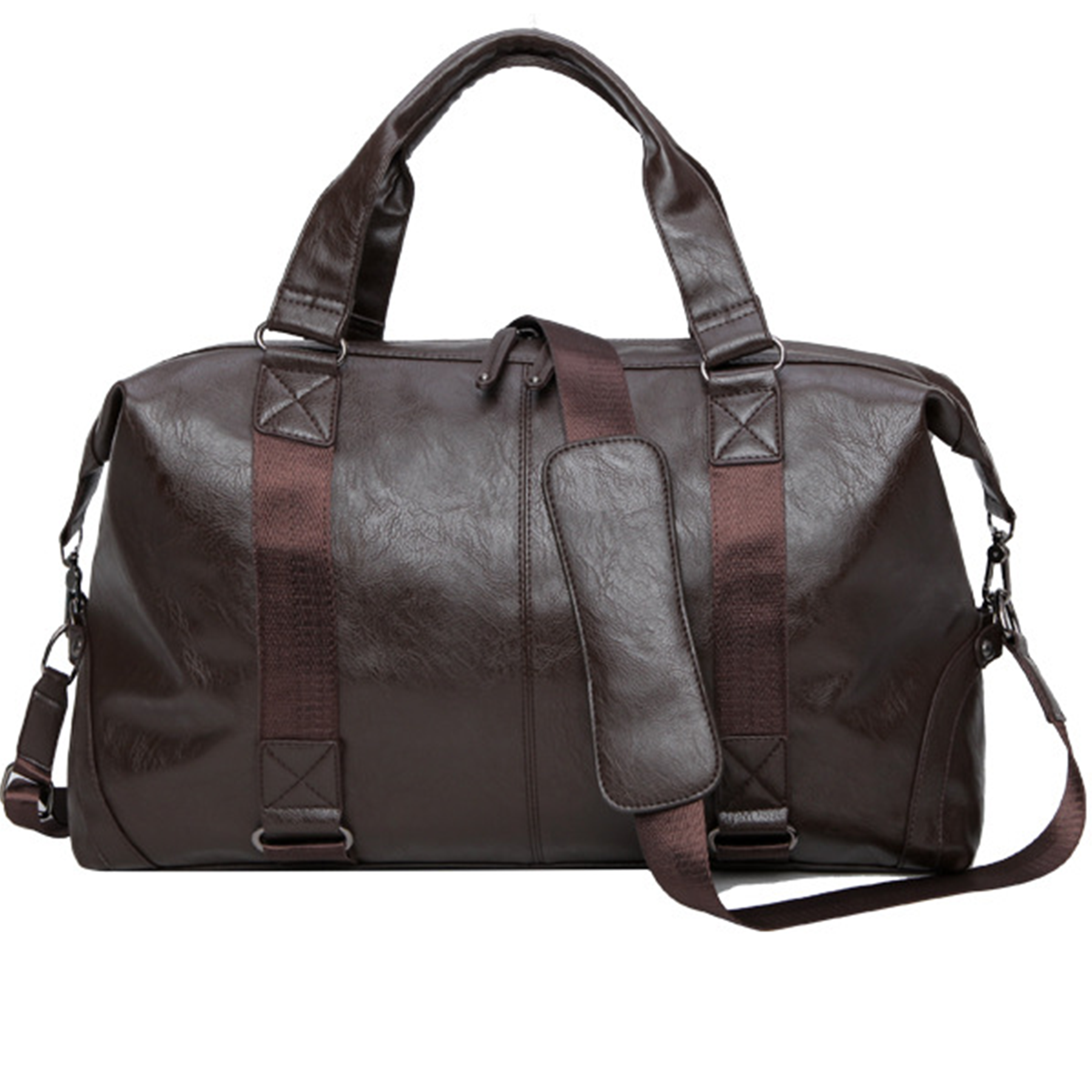 PU Leather Waterproof Travel Duffel Bag 3