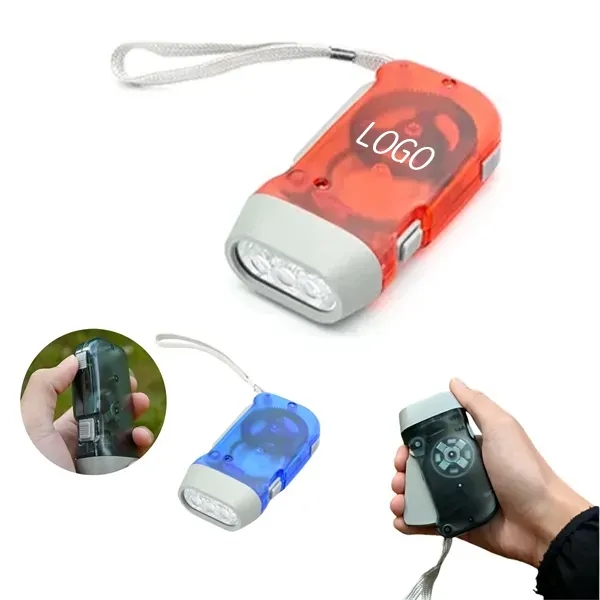 Hand Crank Power Generating Flashlight - Manual Operation 7