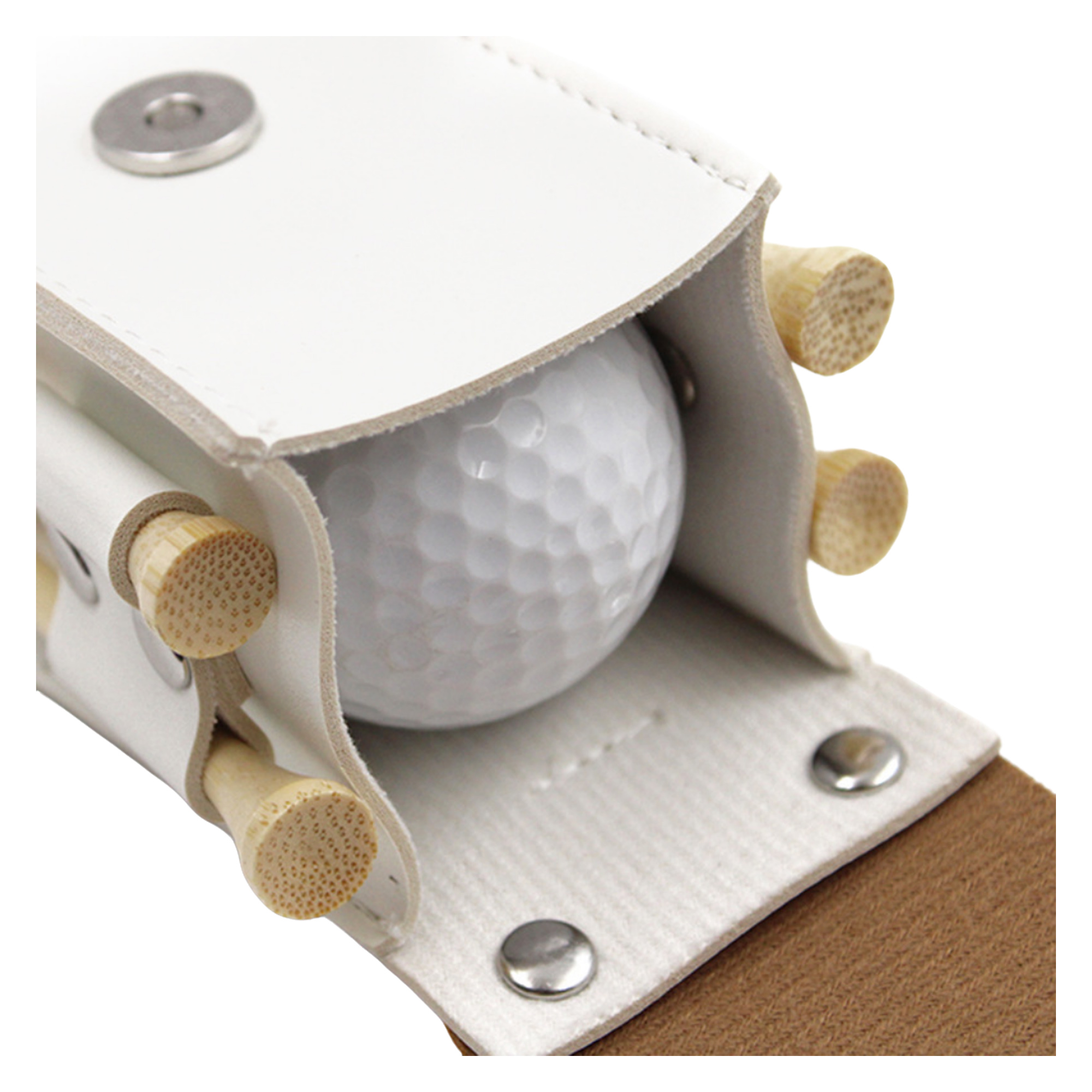Portable Small Golf Ball Set Bag with PU Leather 6
