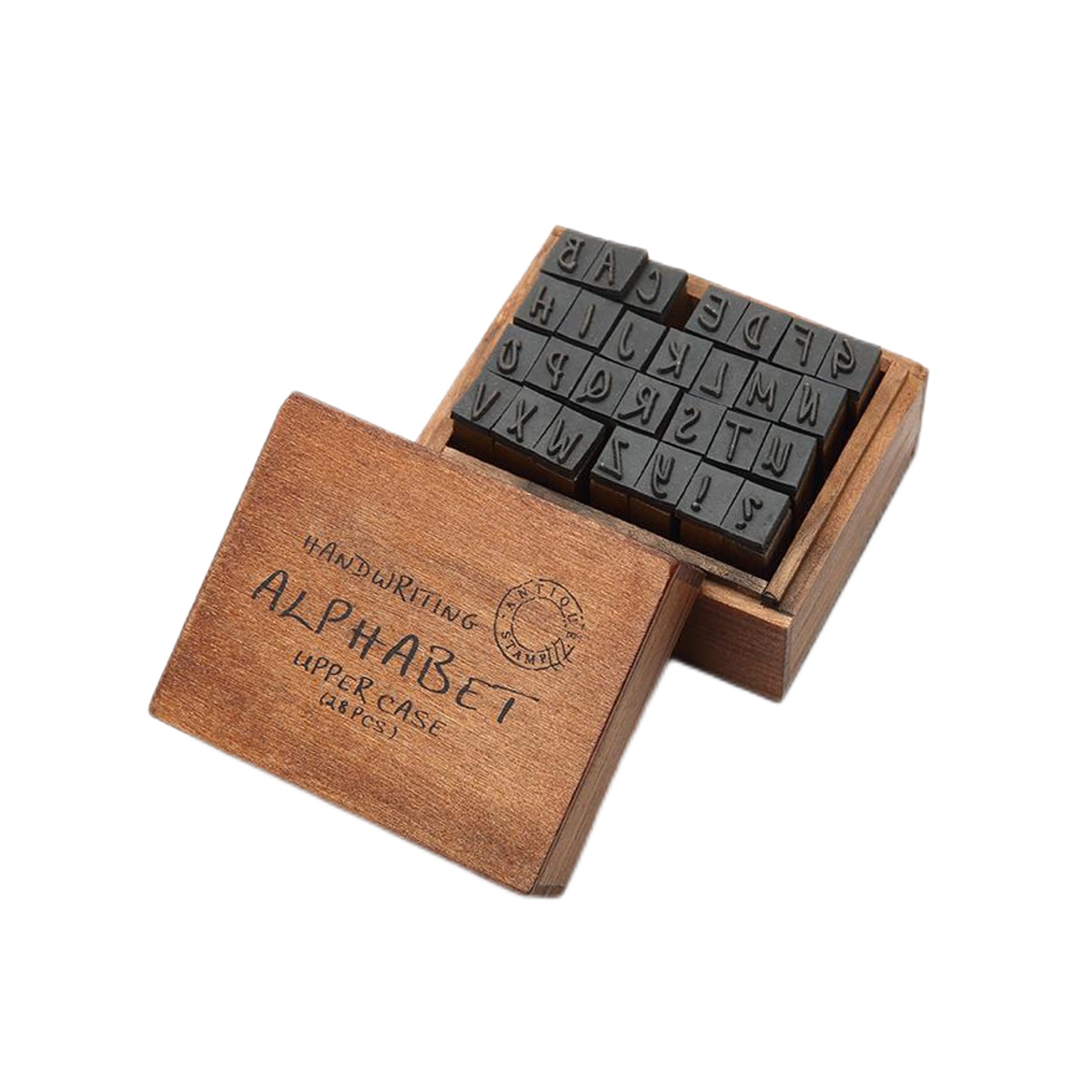 Vintage Wood Letter Stamp 28pcs (direct import) 1