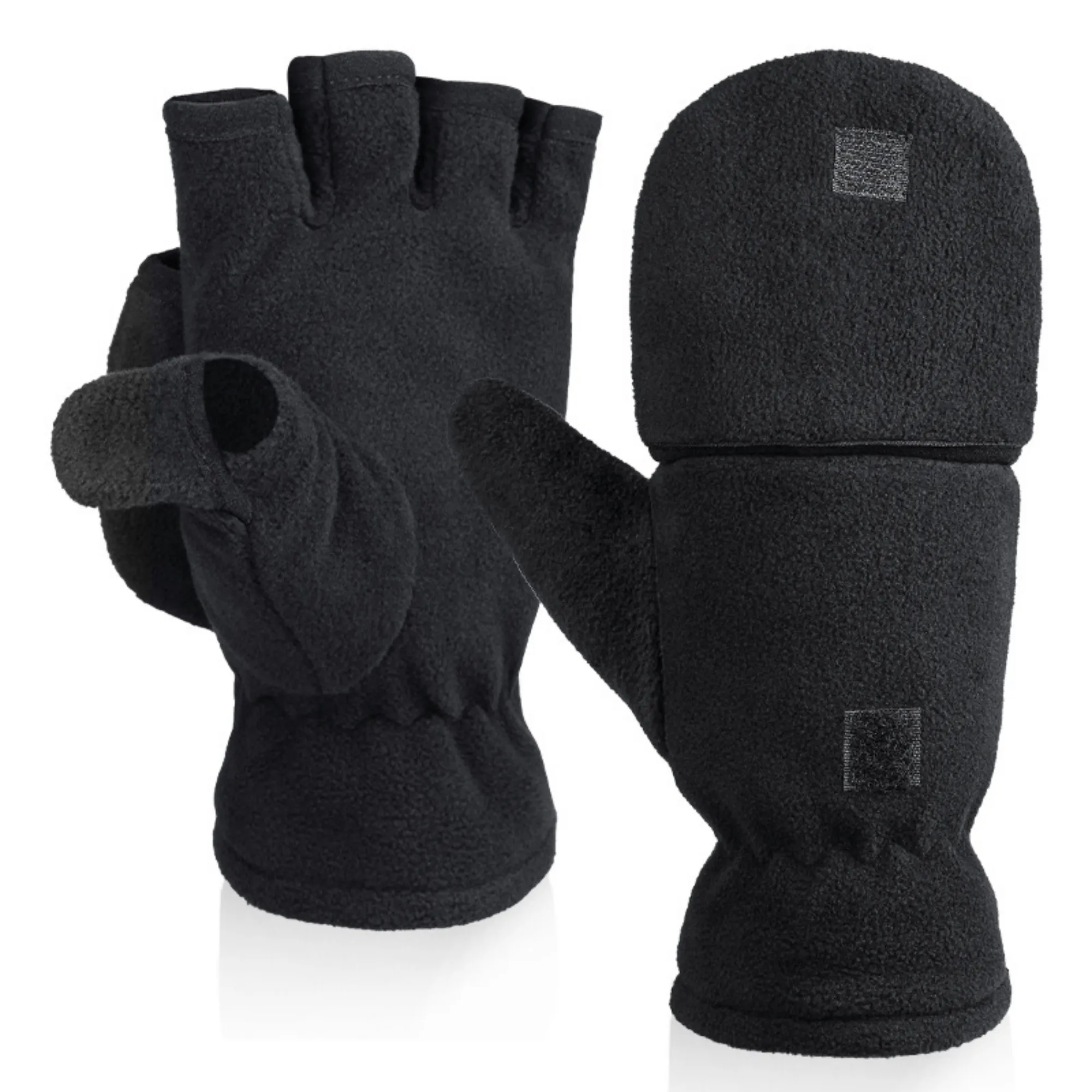 Autumn Winter Clamshell Fleece Gloves 6