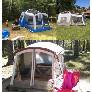 Water Resistant Tent With Screen Room For Family Camping 1