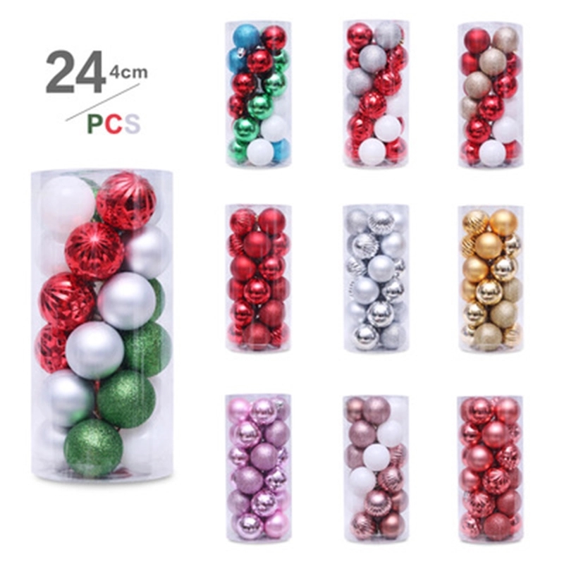 24Pcs Christmas balls set wedding Party ornaments 1