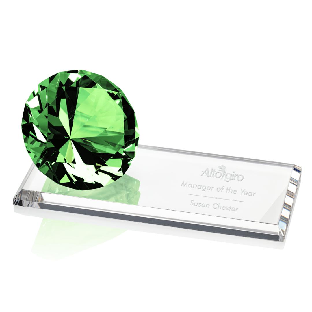 Gemstone Award on Starfire - Emerald 1