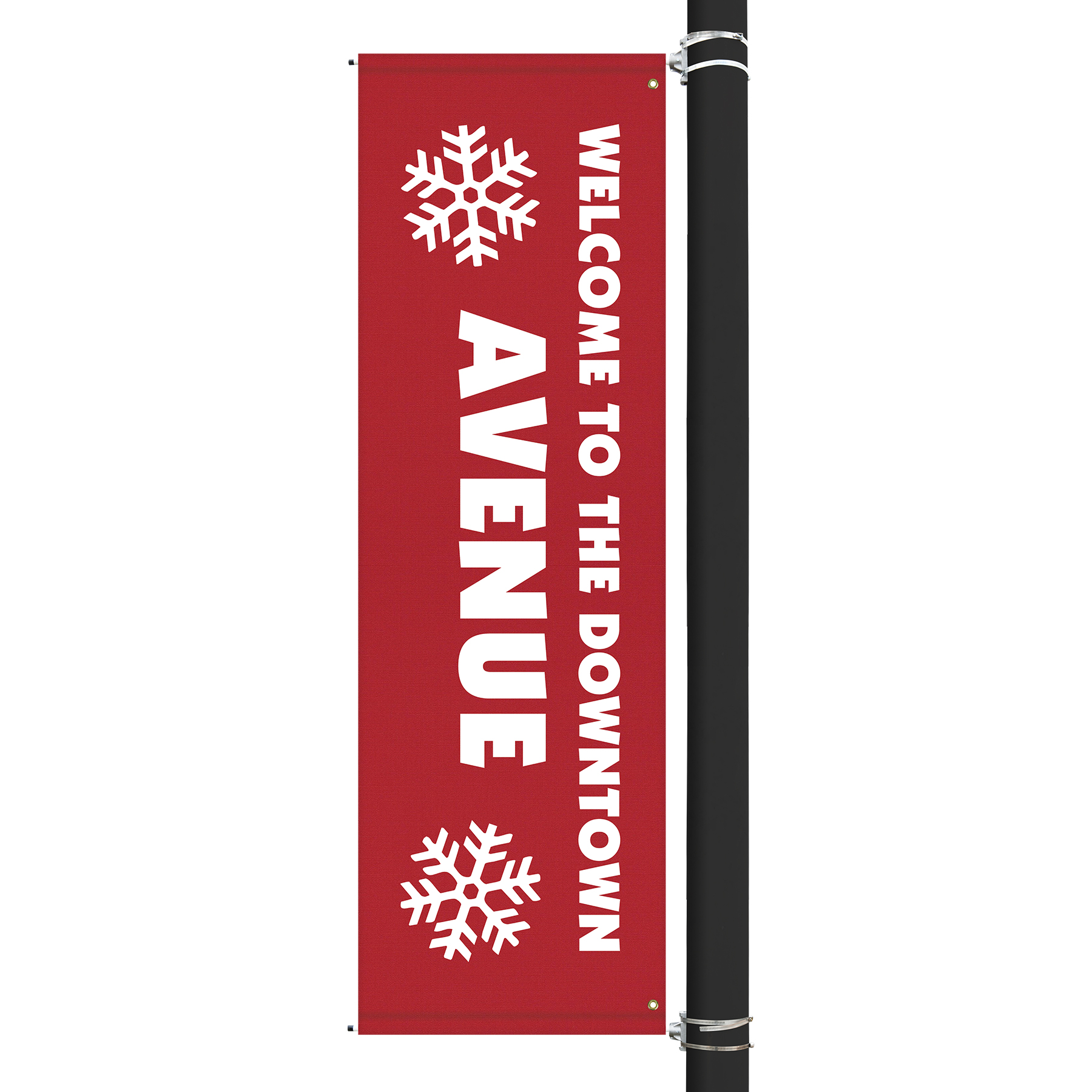 96" x 30" Custom Sunbrella™ Avenue Banner-1 Color Imprint 9