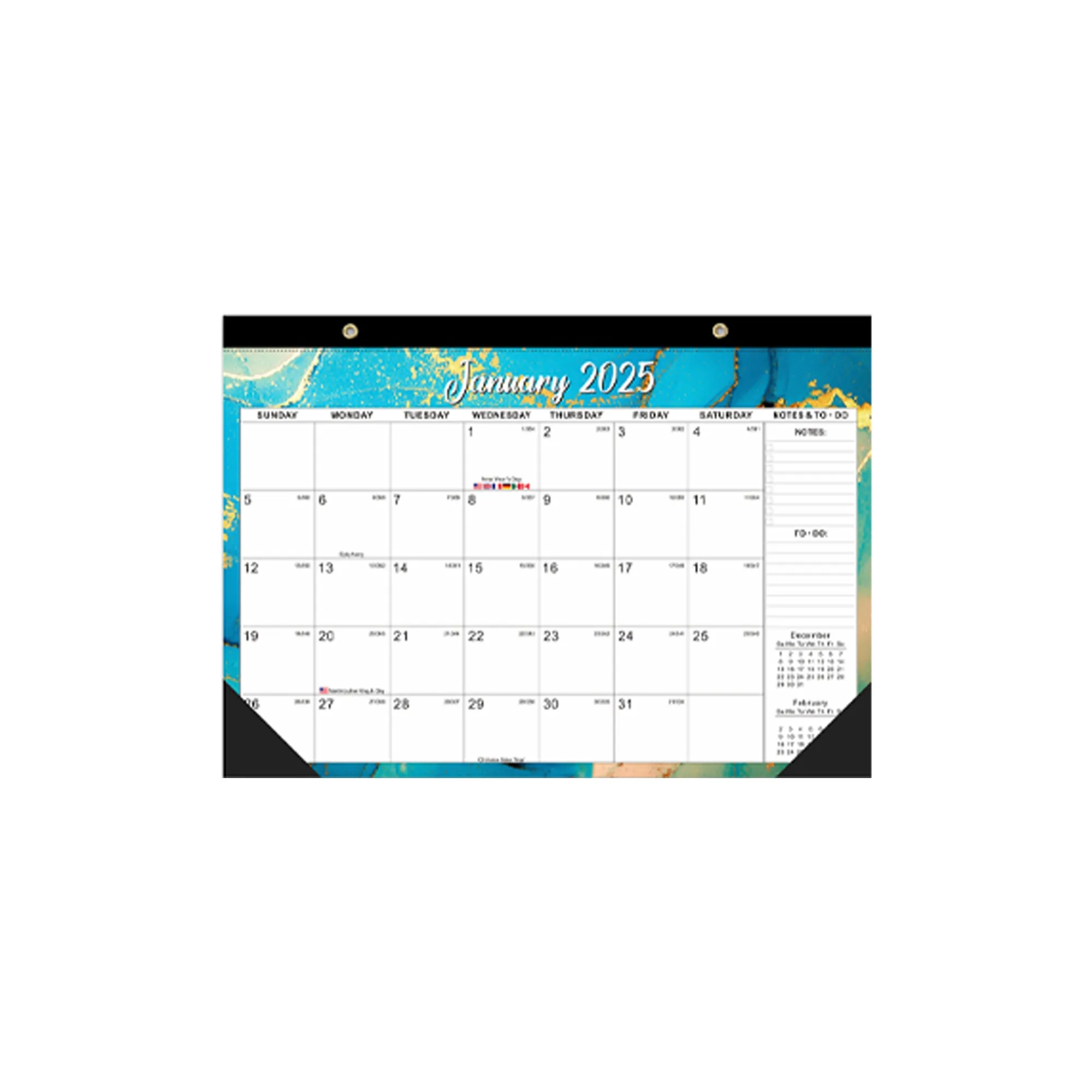 2025 Dynamic Countdown Wall Calendar 12" x 16.9" 3