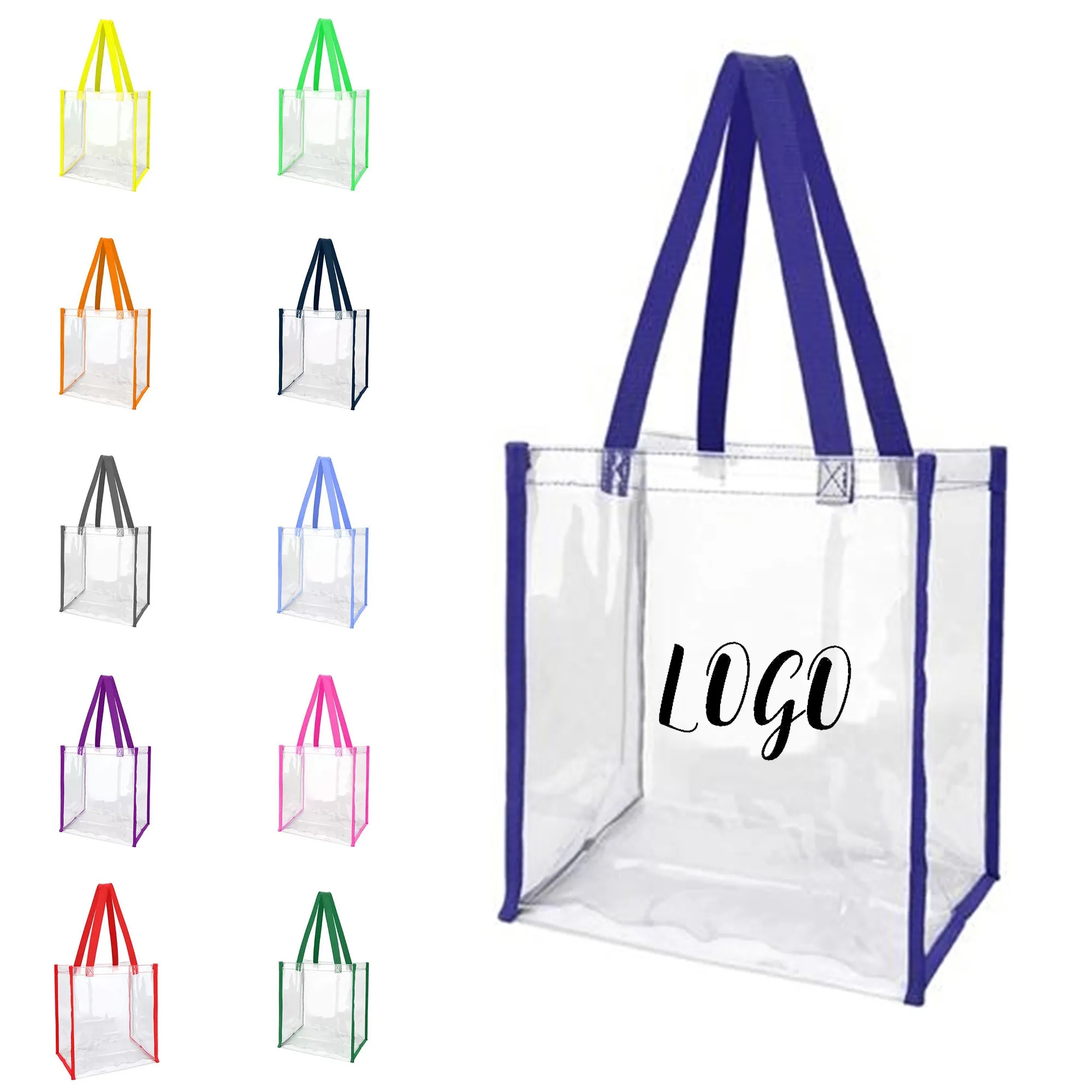 Clear Pvc Stadium Tote Bag 9